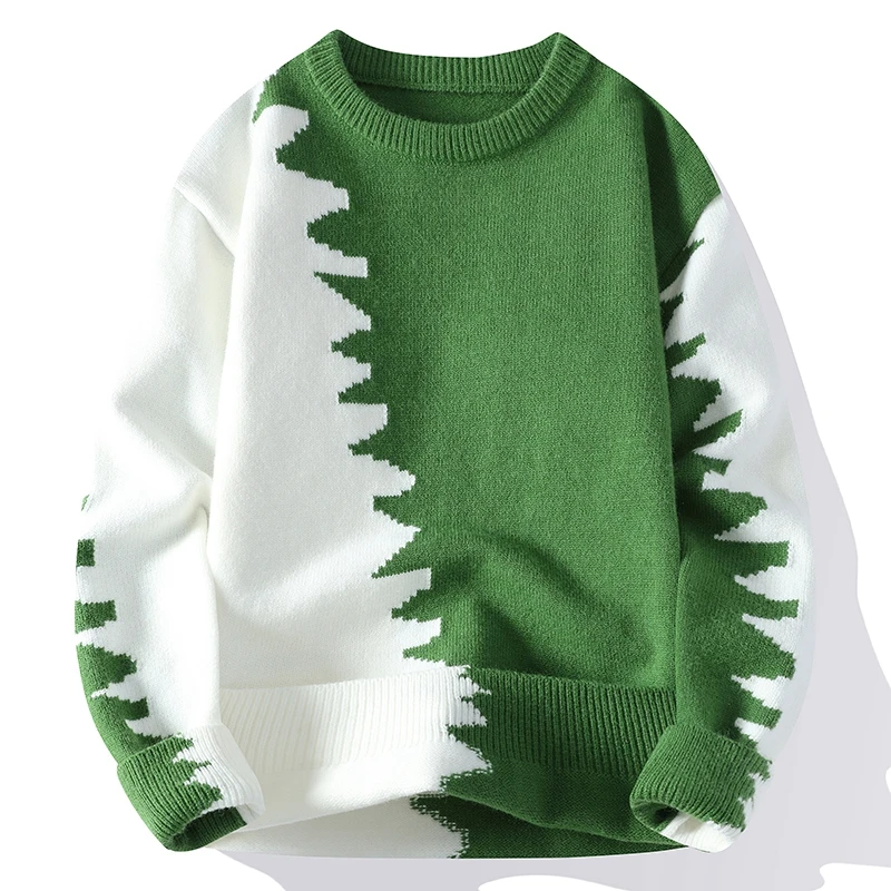 thumbnail image 1 of Suéter térmico para hombre, nuevo suéter de cachemira de lujo de primera calidad para otoño e invierno, suéteres navideños gruesos y cálidos para hombre, jersey de moda para hombre, 1 of 5