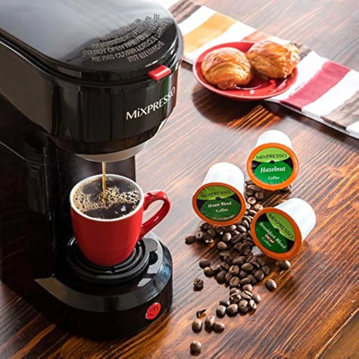 2 in 1 Coffee Brewer, Single Serve and K Cup Compatible & Ground Coffee,Compact Size Mini Coffee Maker | USA | NEW 6