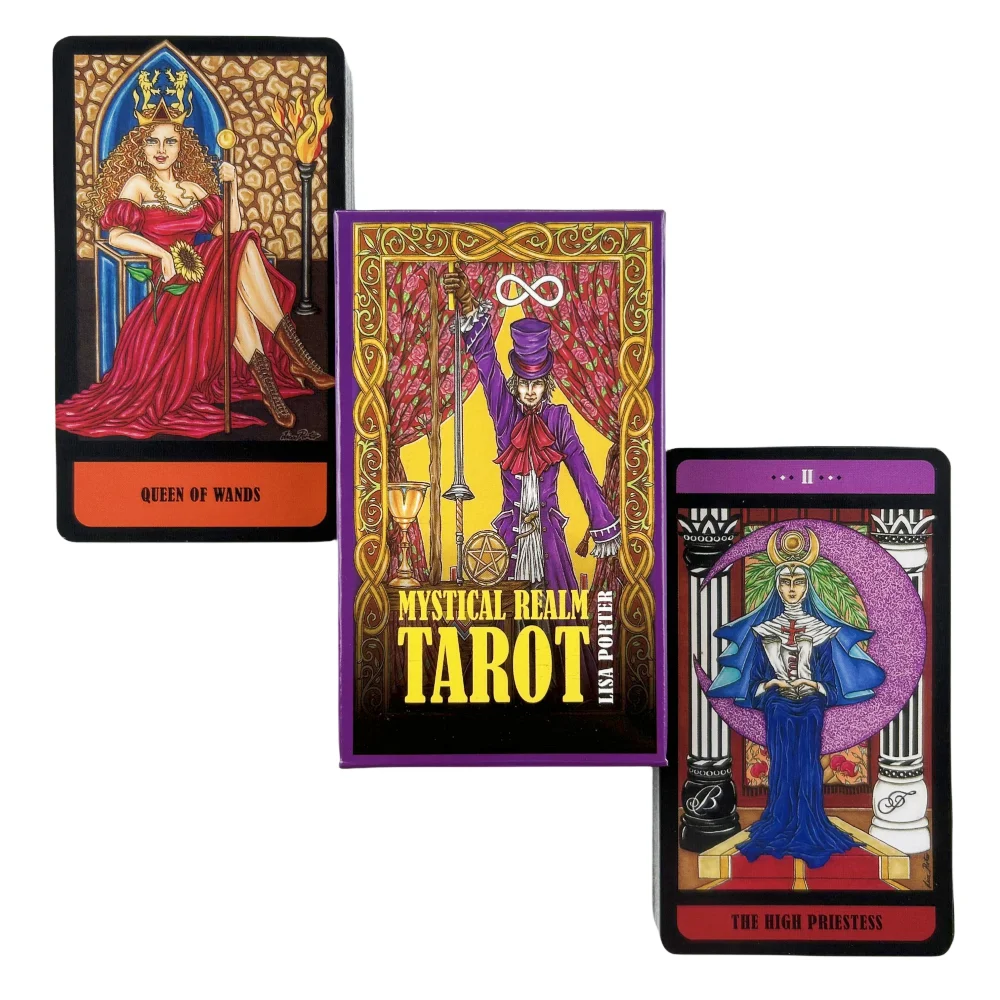 Mystical Realm Tarot Cards Divination Table Fate Fortune Telling Oracle Deck Entertainment Board Game Party Edition oracle cards board game multiplayer family party game fortune telling tarot deck cards