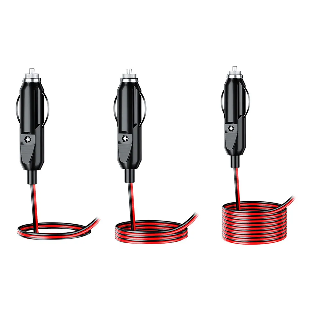 12V 24V Car Cigarette Lighter Plug Male Connector with Wire 20A Fused Universal Car Cigarette Lighter Plug with Power Cord