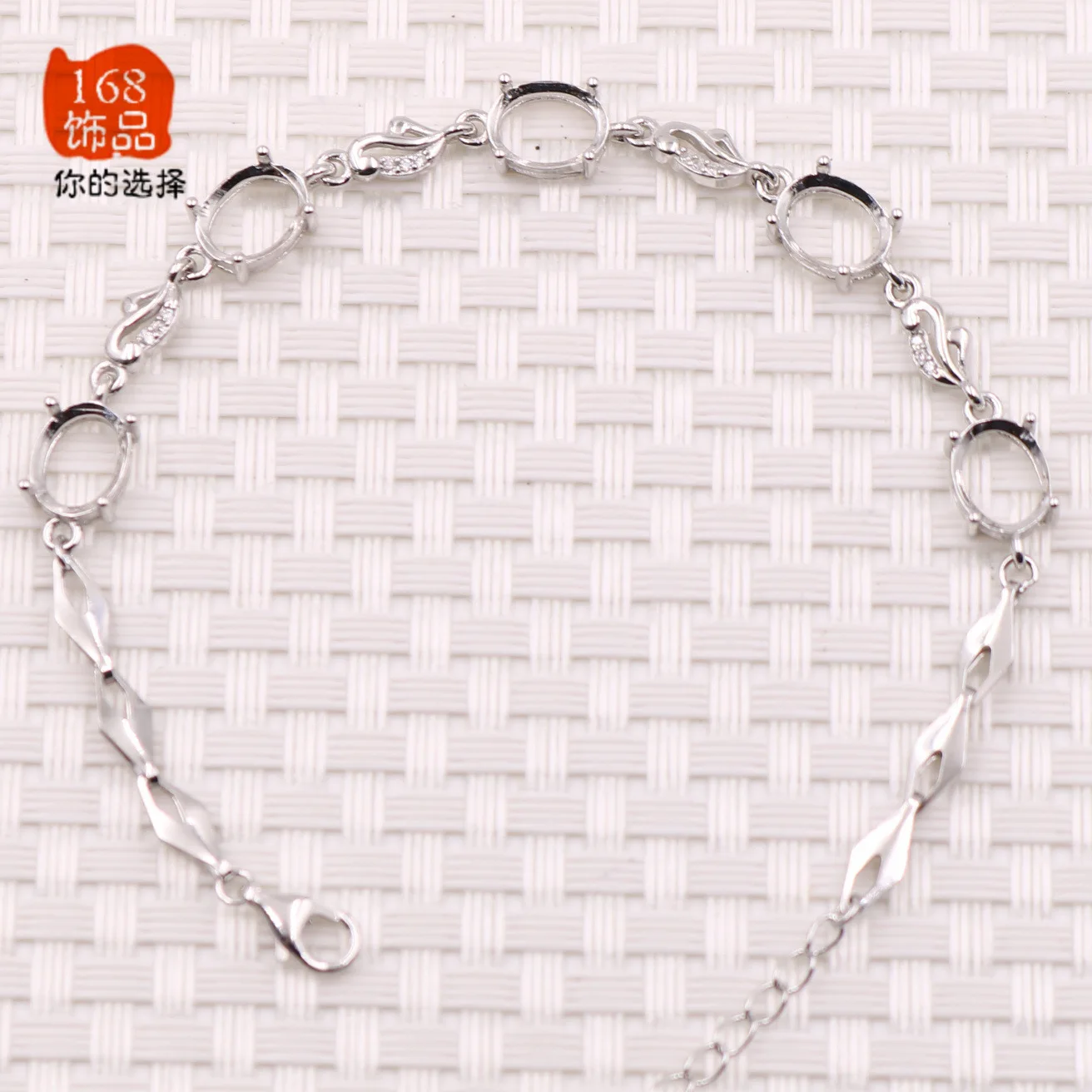 

7*9mm 100% 925 Sterling Silver bracelet Blank Base DIY Setting Jewelry Findings Making Accessories