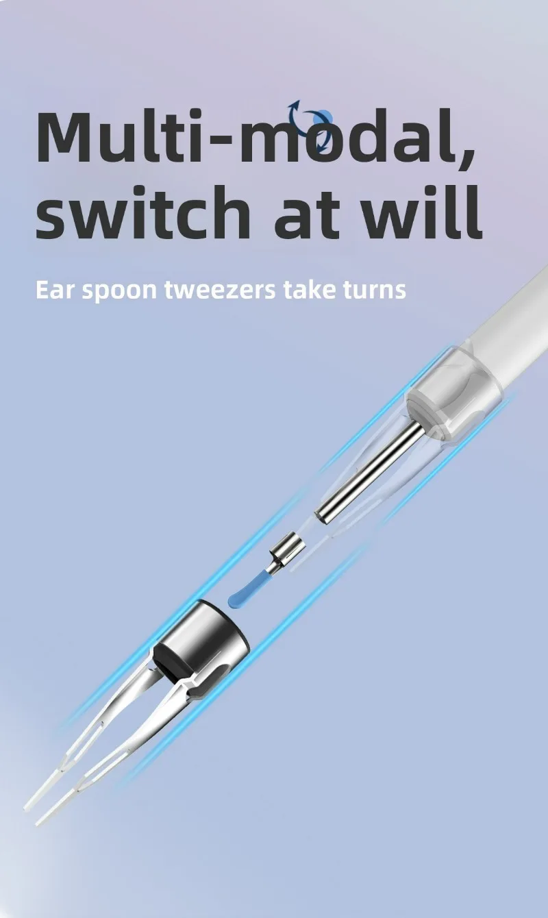 Rechargeable Wireless Ear Wax Removal Tool With 5mp Camera Set_voghion.com