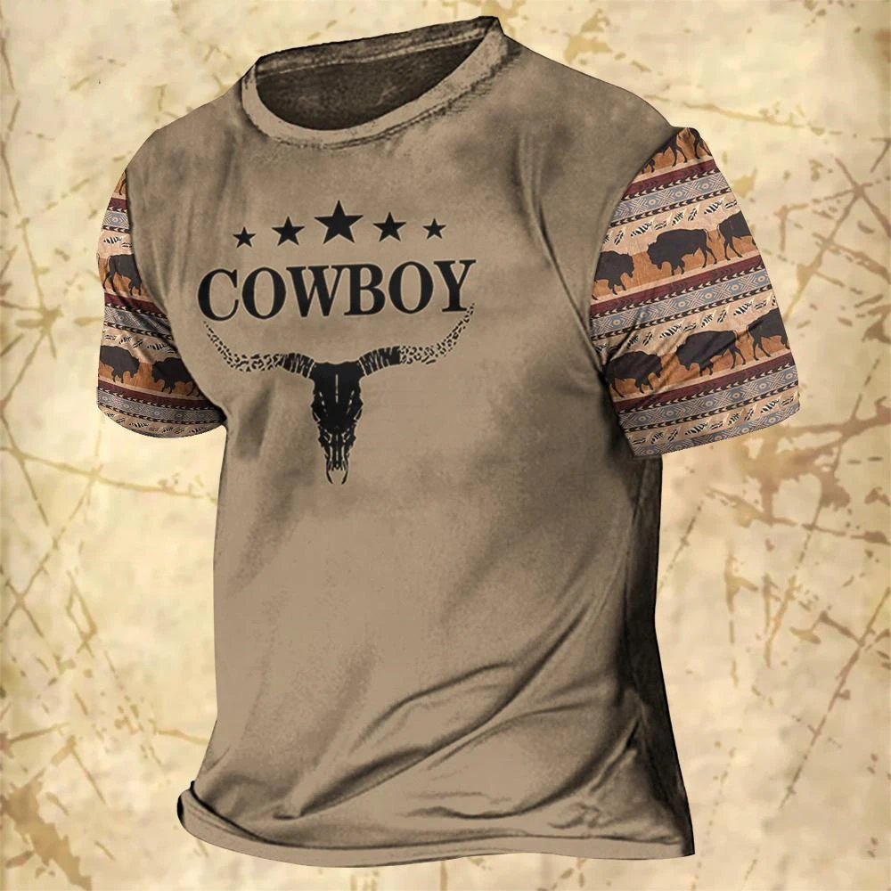 Mens Oversized Graphic T Shirt Short Sleeve