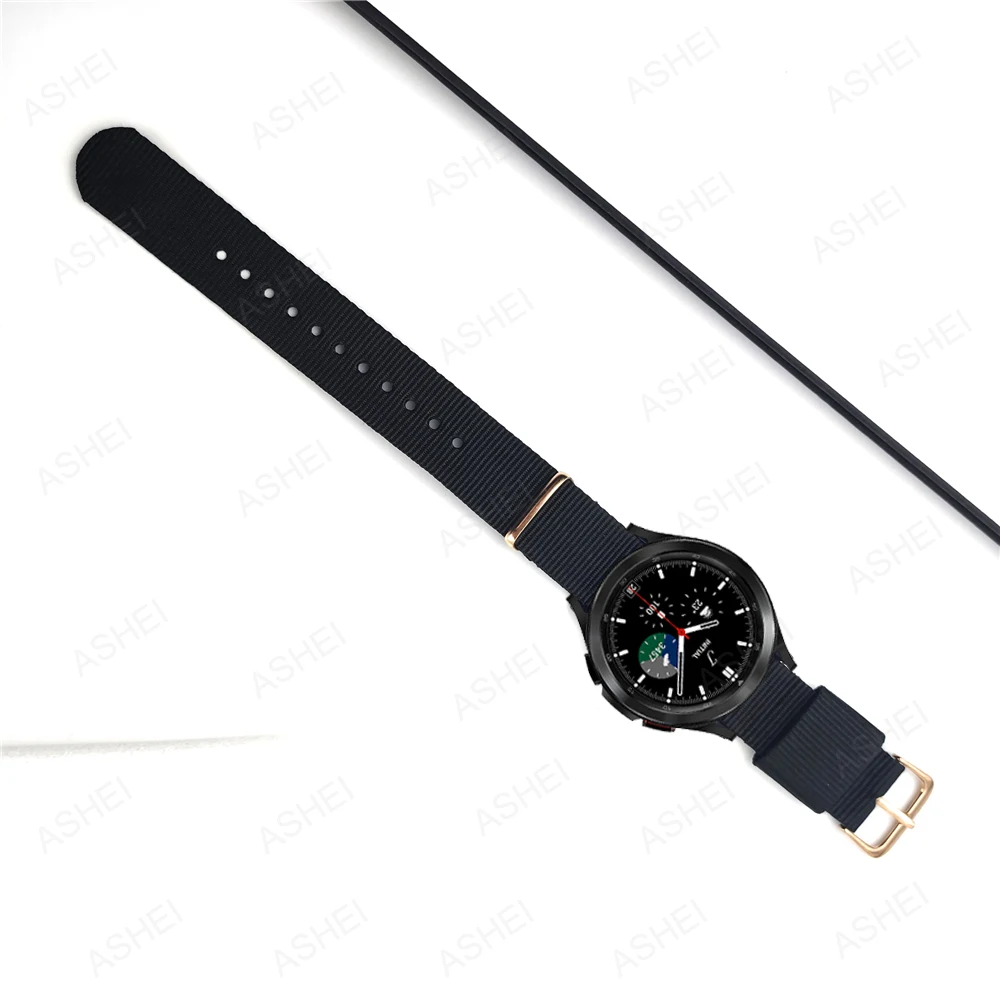 20Mm For Samsung Galaxy Watch 4 Classic Band 46Mm 42Mm/Galaxy Watch 4 44Mm 40Mm Strap For Galaxy Watch3 41Mm Soft Nylon Band