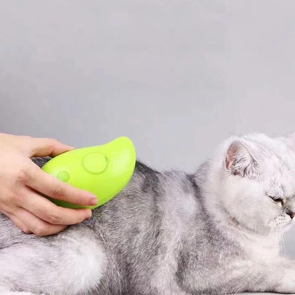 Cepillo de vapor eléctrico para gatos, pulverizador de pelo, cepillo de  vapor para perros, cepillo de masaje para mascotas, cepillo de pelo para  gatos, producto para mascotas - AliExpress