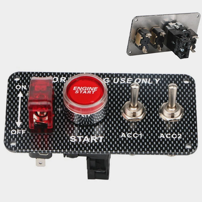 자동차 개조 엔진 시동 전원 단추 스위치, 점화 스위치, 12V, 24V, 22mm
