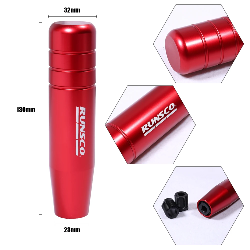 Gear Shift Knob Universal Car MT Gear Stick Lever Shifter Handle Aluminum 13 Cm