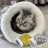 Creative Plush Cat Sleeping Bag Cartoon Thickened Cat Cave Bed Winter Warm Pocket Type Pet Snuggle Sack Pet Supplies 2