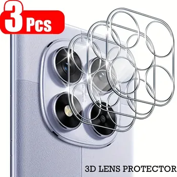 3Pcs Clear 3D Lens Protector DYM For Xiaomi Redmi Note 14 13 Pro Plus + 4G 5G Camera Tempered Glass Cover Full Protection