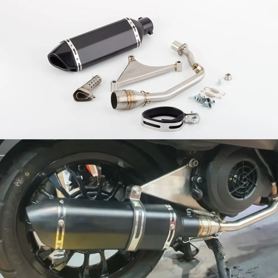Motorcycle sprint Exhaust Muffler Link Pipe full system for Vespa For Sprint 150ie 125ie 3V For Primavera 150ie 125ie -