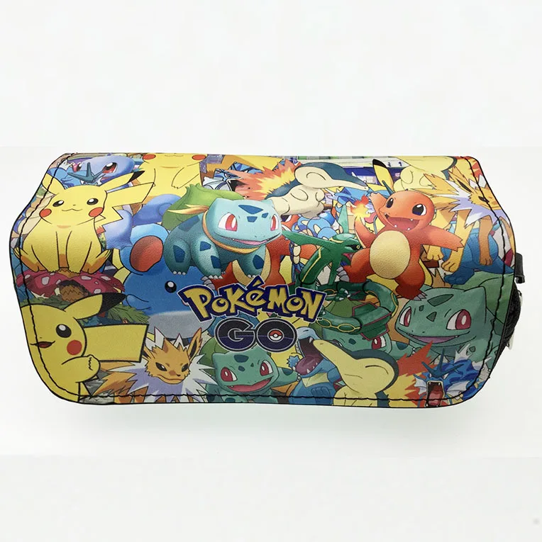 

Pokemon Pencil Box Anime Cartoon Characters Pikachu Schoolbag Pencil Case School Supplies Stationery Birthday Party Gifts