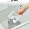 Automatic Ice Cream Maker with Built-in Compressor, 2 Quart No Pre-freezing Fruit Yogurt Machine, Stainless Steel 6