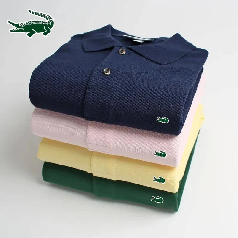 

2024 High-end Embroidery New Men's Polo Shirt Lapel Short-sleeve Polo Shirt Business Casual High-quality Men's T-shirt