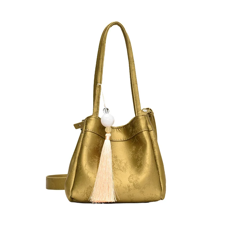 Free Custom Initials Mini Bucket Bags For Women Luxury Designer Handbags Purses 2025 New In Genuine Leather Carry Wrist Shoulder