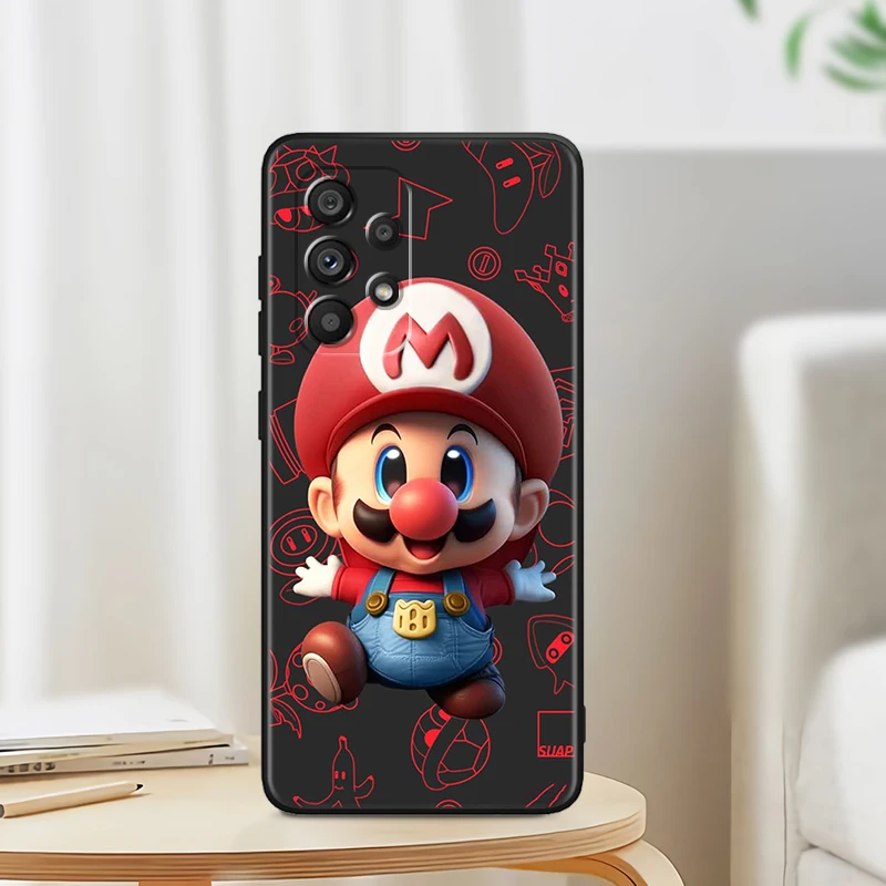 thumbnail image 1 of Mario Bros Game Art For Samsung A53 A52 A33 A32 A51 A71 A21S A13 A73 A50 A22 A23 A03 A72 A54 A12 5G Black Phone Case, 1 of 5