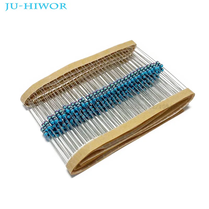1/4W 0.25W 1% Metal Film Resistor 0.25W 0.1 0.15 1.5 12 33 47 68 100 150 240 560 1K 3.3K 8.2K 10K 100K 680K 1M 10M Ohm 100pcs