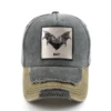 Vintage Denim Baseball Cap With Embroidery Bat Patch Men Snapback Hip Hop Dad Hats Women Four Seasons Adjustable Visor Cap 1