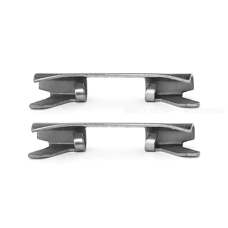 Curved End Stainless Steel Strap Adapter for Watch Bracelet Links (Multiple Sizes Available)