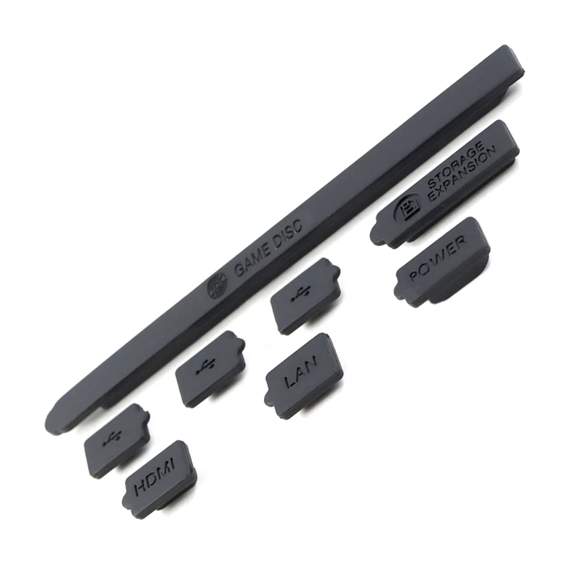 

Anti dust Accessories Set for xbox Series Game Console Silicone Dust Plugs Cover