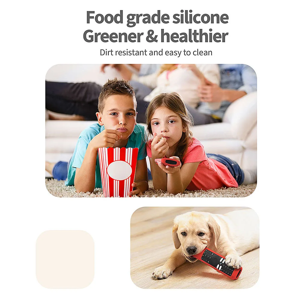 Silicone TV Remote Cover Anti-Drop Anti-Scratch Protective Skin Sleeve Anti-lost Lanyard for Xiaomi XMRM-ML silicone remote cover