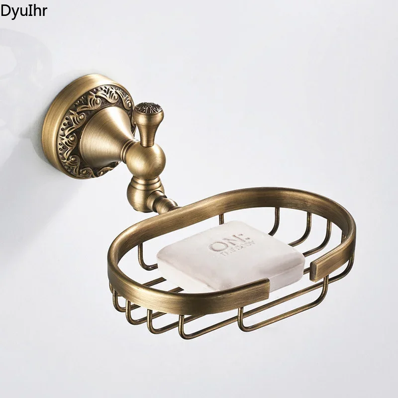 

Bronze bathroom European style antique brass soap net rack soap dish holder toilet soap box Bathroom accessories Storage rack