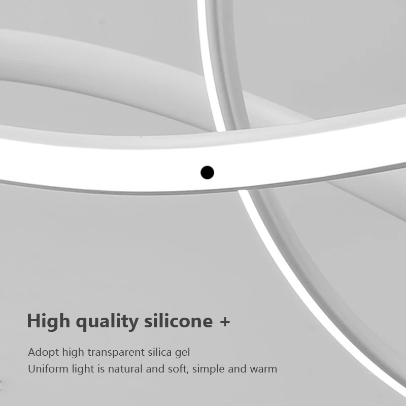 Nordic LED Pendant Light Hanging Aluminum Line Remote Dimming Lighting For Master Bedroom Living Room Dining Room Home Luminaire