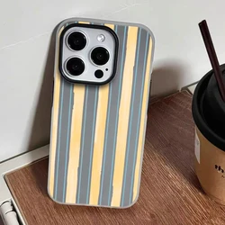Custodia per telefono in silicone a strisce minimaliste