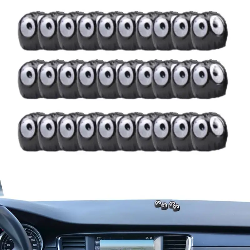 

30PCS Soot Pixies Cute Electric Car Interior Supplies Resin Car Rearview Mirror Center Console Decorations Car Accessories