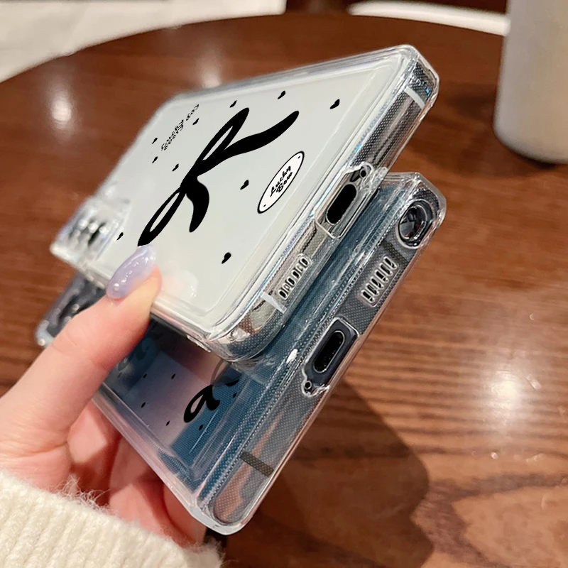 Bowknot Clear Silicone Phone Case with Elegant Design