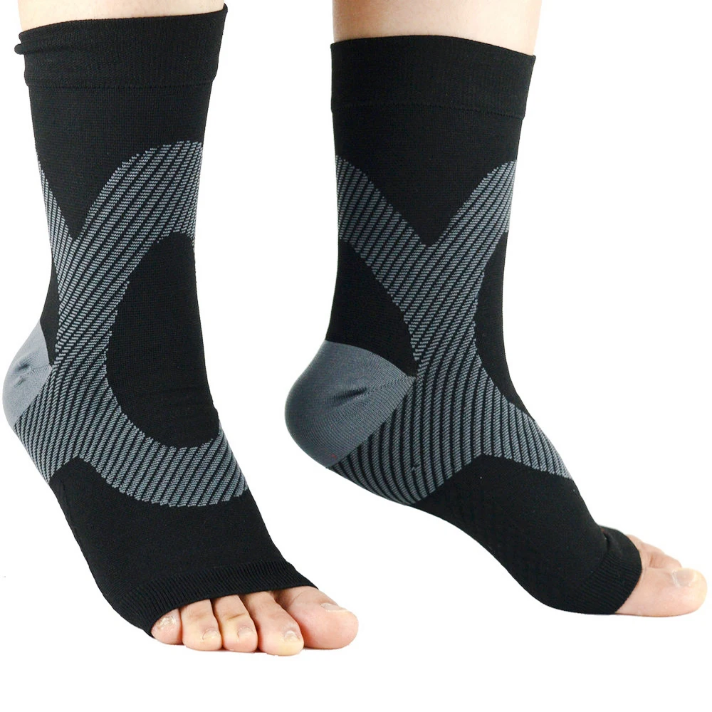 1 Pair Nano Socks Neuropathy Socks Compression Sleeve For Ankle For Swelling Plantar Fasciitis Sprain Neuropathy Women Men