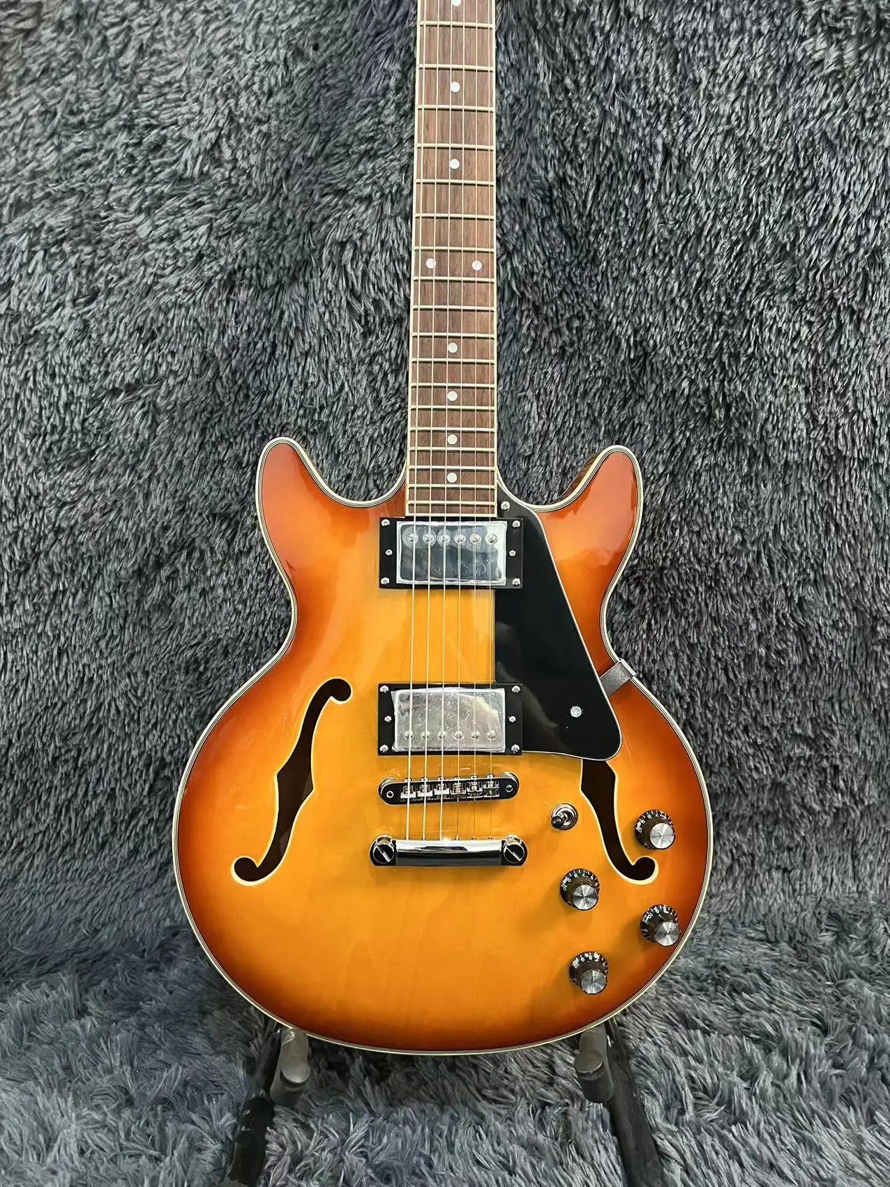 Gleeson Shop 339 Jazz Semi Hollow Electric Guitars Vintage Sunburst Version 39 Inches