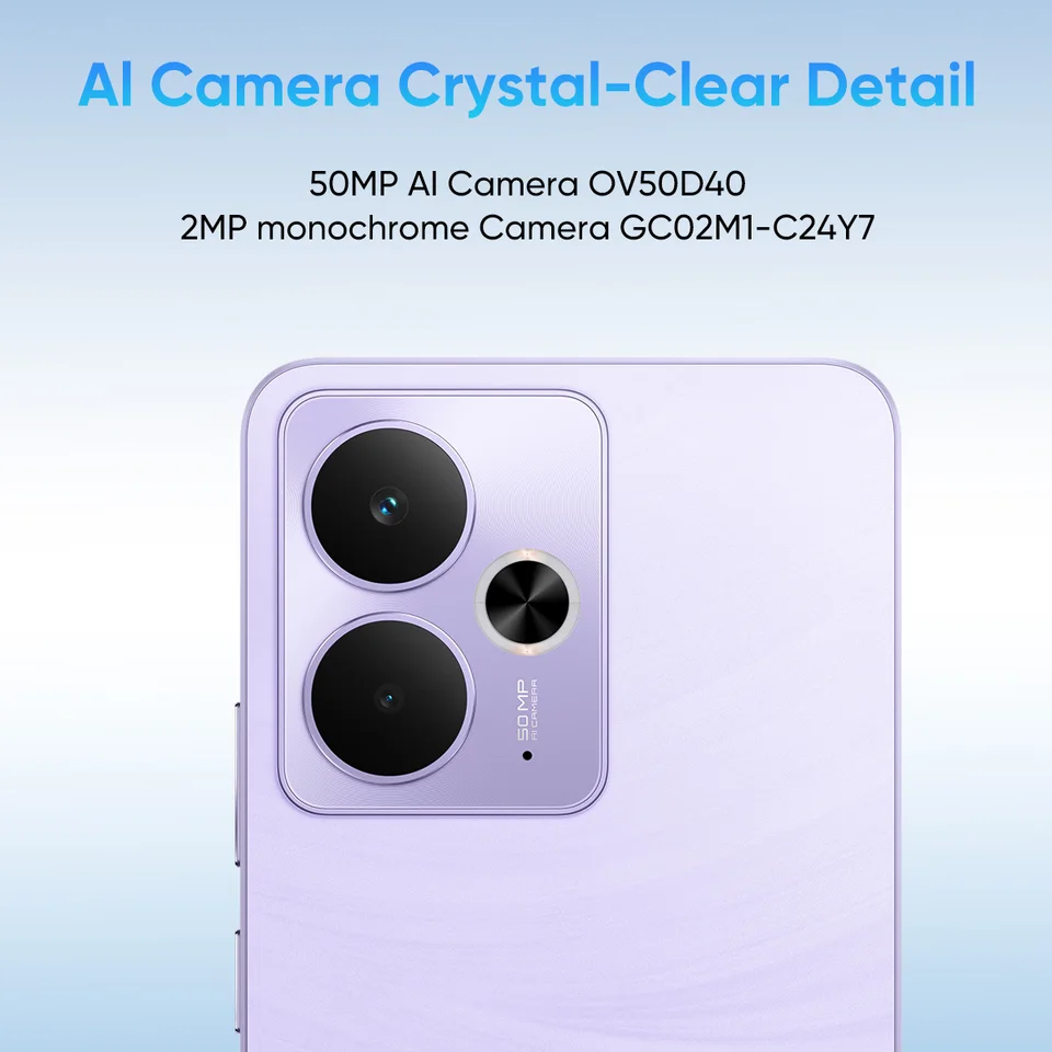 Realme 14T Smartphone 5G: 8+256GB, Display AMOLED 120Hz, Fotocamera 50MP, Batteria 5260mAh, IP69, Nero
