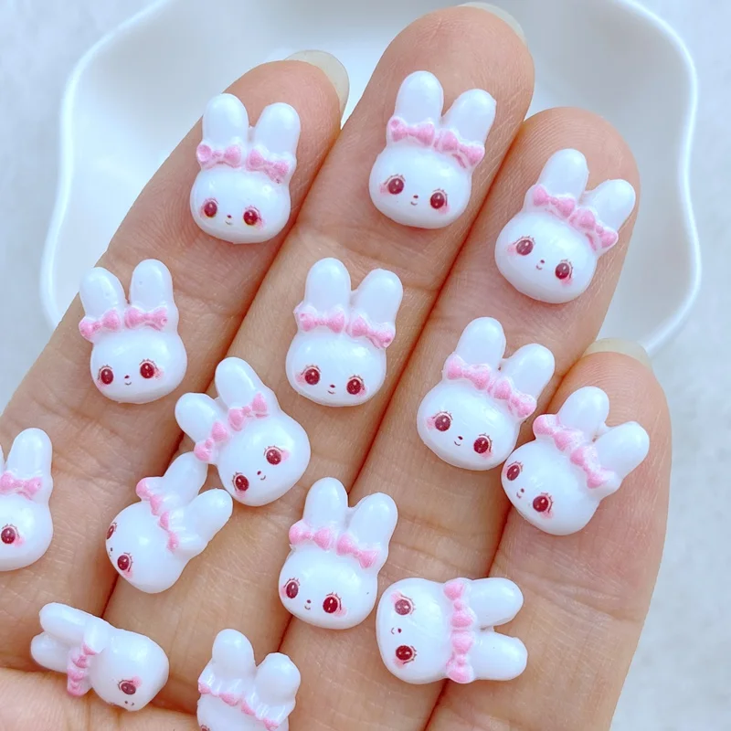 

40pcs Cute Mini Cartoon Butterfly Rabbit Nail Rhinestones Gems Glitter Nail Art Jewelry Manicure Nail Decoration Accessorie