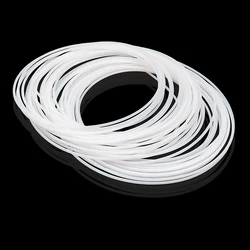 High - Performance PTFE Capillary Insulated Hose - Temperature & Corrosion Resistant - ID 0.5mm x 0.9mm (White PTFE Tube)