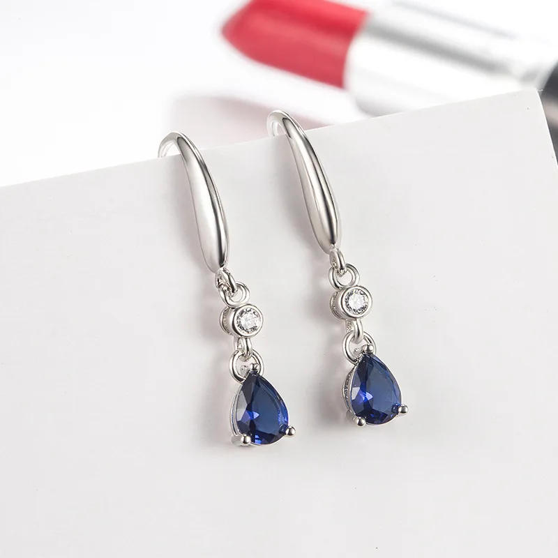 925 Sterling Silver Earrings AAA Zircon Classics for Women's Wedding Fine Fashion Jewelry Accessories Multiple Colors