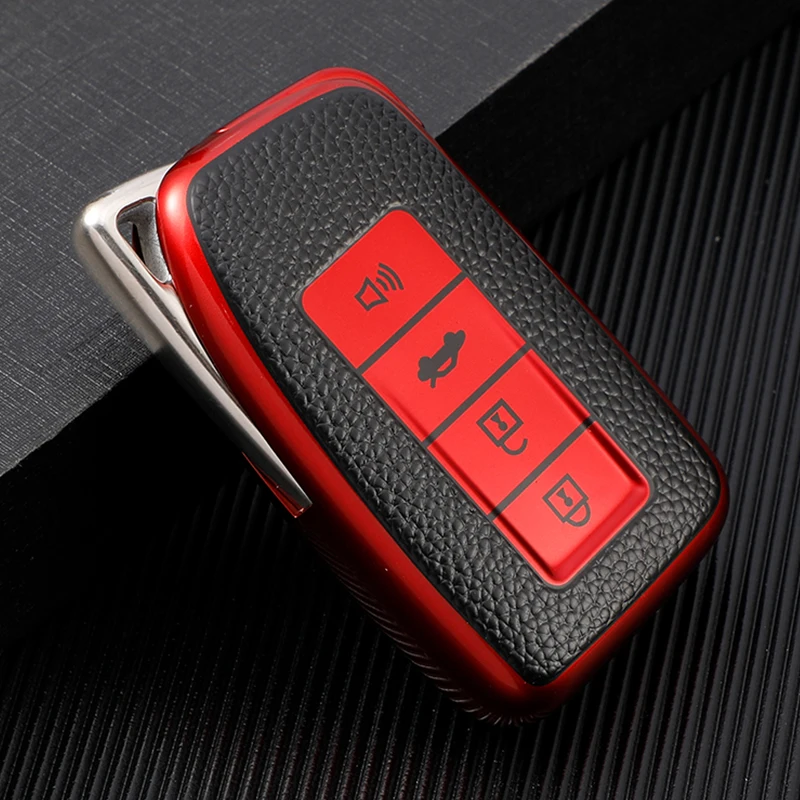 Premium Leather TPU Car Smart Key Case Cover