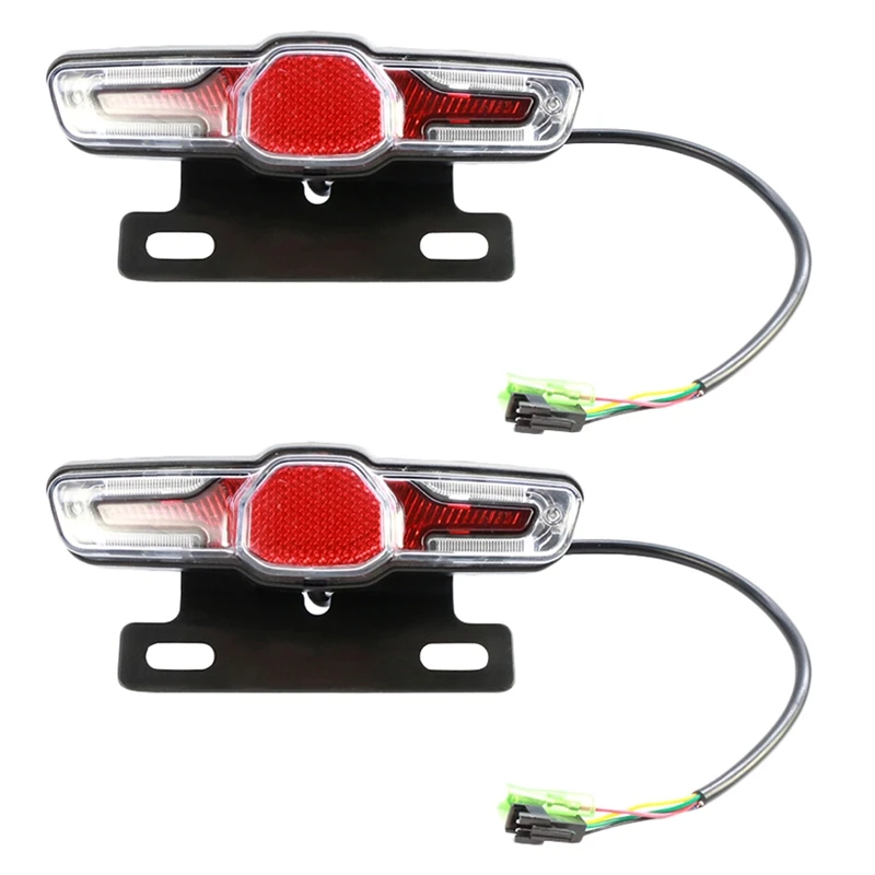 

2X Electric Bike 5 Led Rear Light Electric Bicycle E-Bike Light