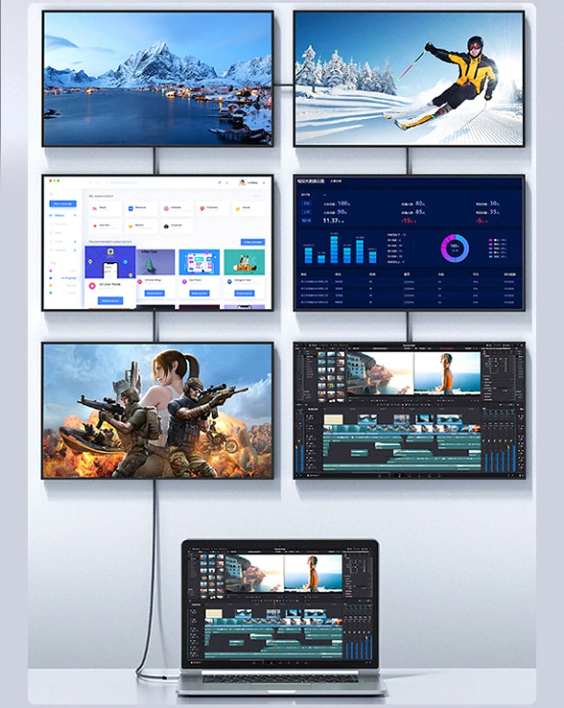 C 타입 고속 충전 케이블, 썬더볼트 4 USB C to C 데이터 전송 케이블, 1M, 1.5M, 2M, 40Gbps, PD 240W