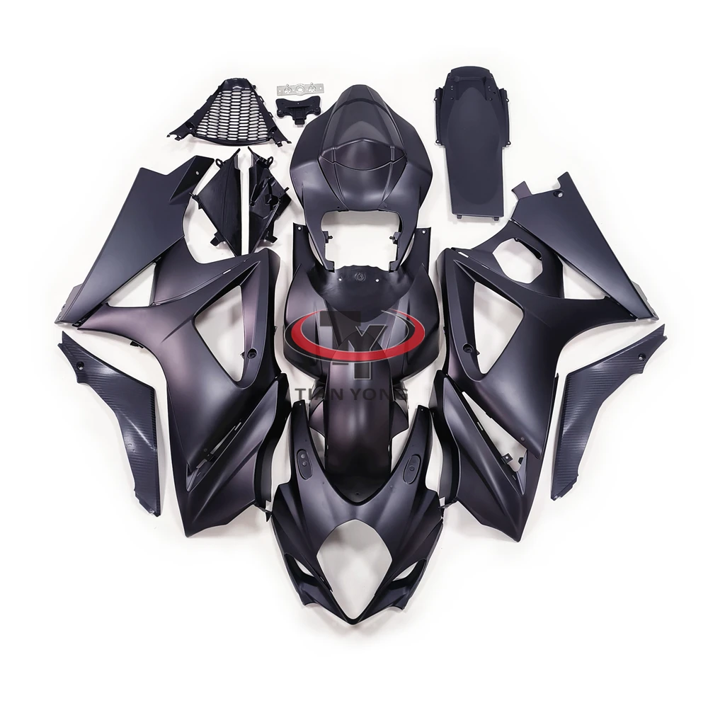 

Кузов капот мотоцикл K7 2007-2008 под заказ матовый черный полный комплект обтекателей для Suzuki GSXR1000 GSX R 1000