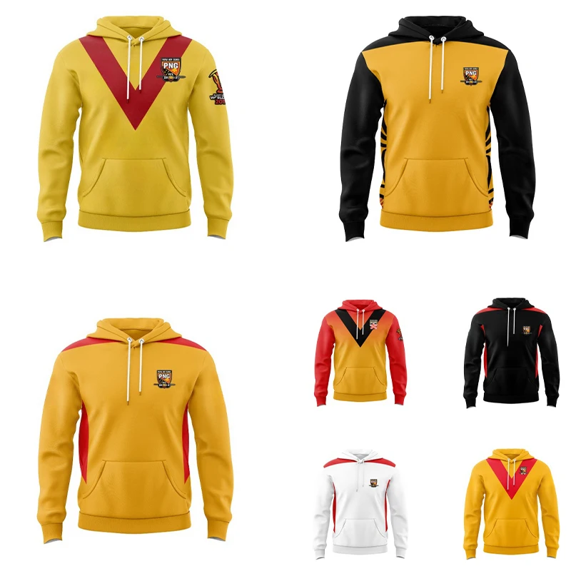 Papua New Guinea Kumuls High Quality New/Training Uniform High Quality Rugby Uniform Men's Hoodie