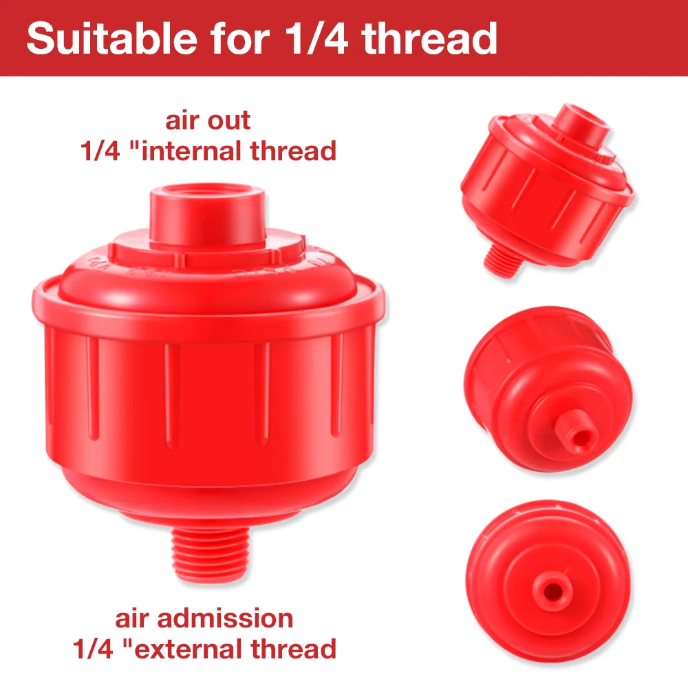 Mini Disposable Air Water Filter, Oil Water Separator, Air Line Filter Spray Gun Filter 1/4 Inch Thread for Spray Guns/Air Tools