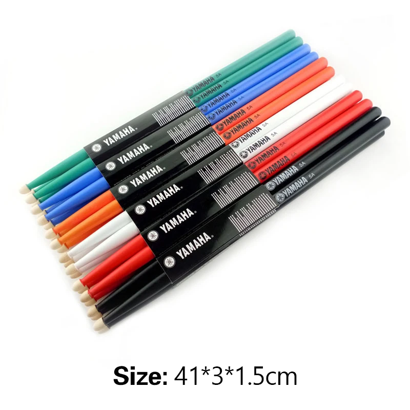 1 Pair Wood 5A Drum Sticks Classic Maple Wood Teardrop Head Drumsticks With Carrying Bag Musical Instruments Accessories drum sticks
