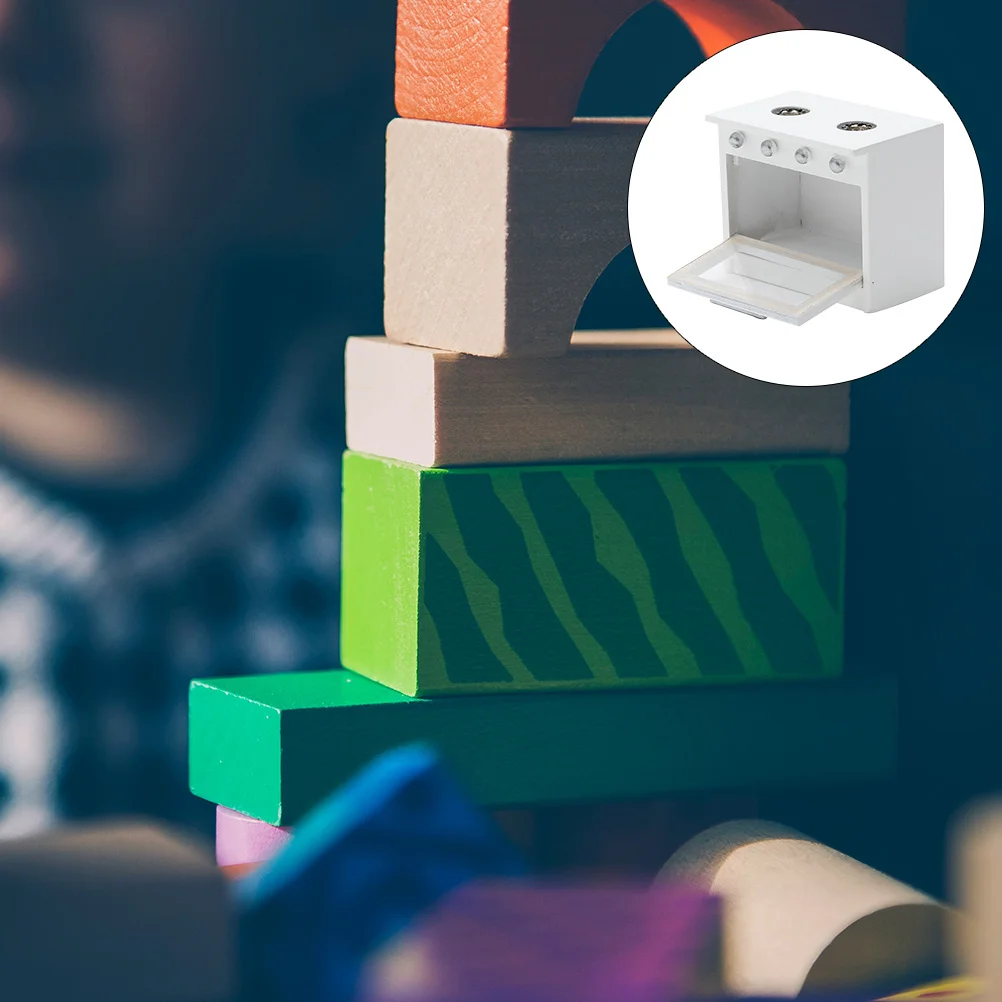 

Миниатюрная плита для кукольного домика, рабочая печь, 1-12 шкал, кухонный аксессуар, кулинарный шкаф, декоративная плитка, кукла