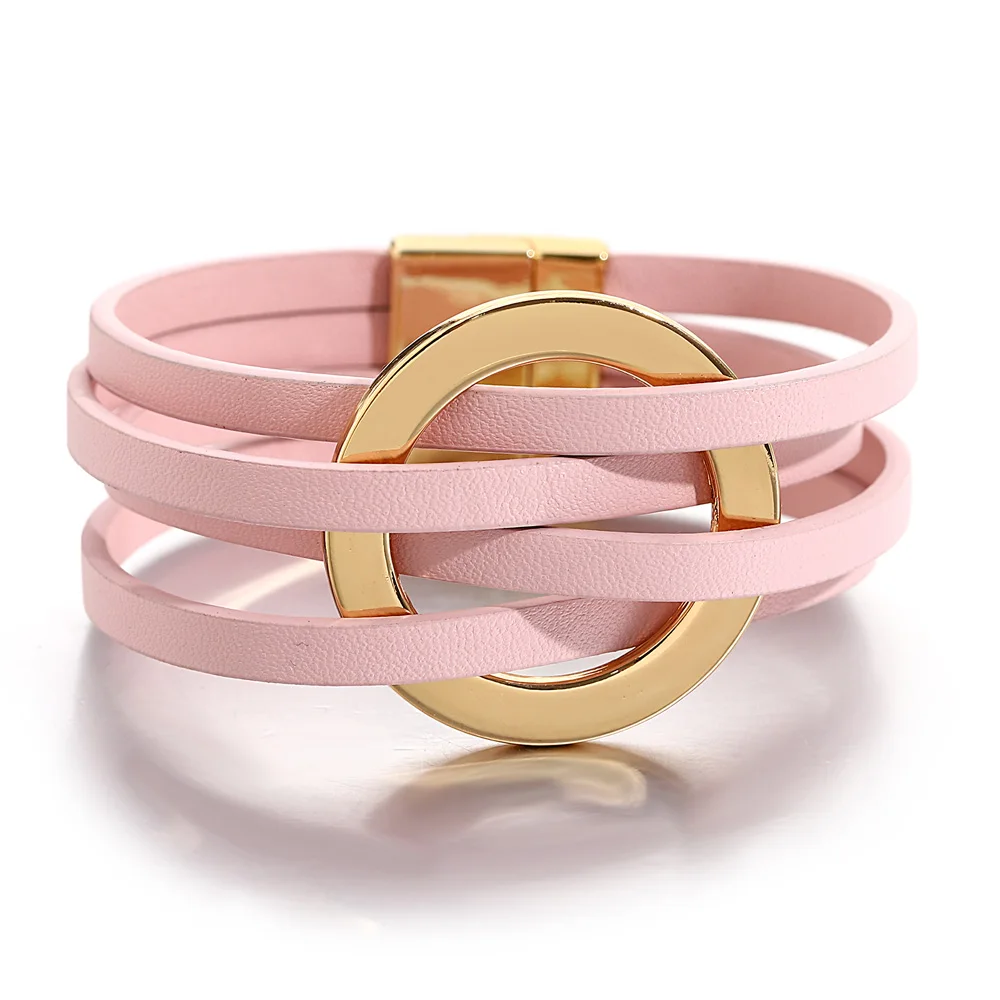 Cancer Awareness Estee Lauder Bracelet 2019 Women Leather