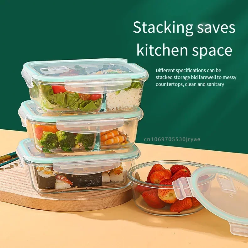 Microwaveovenheatingglassfreshkeepingboxlunchboxrefrigerator