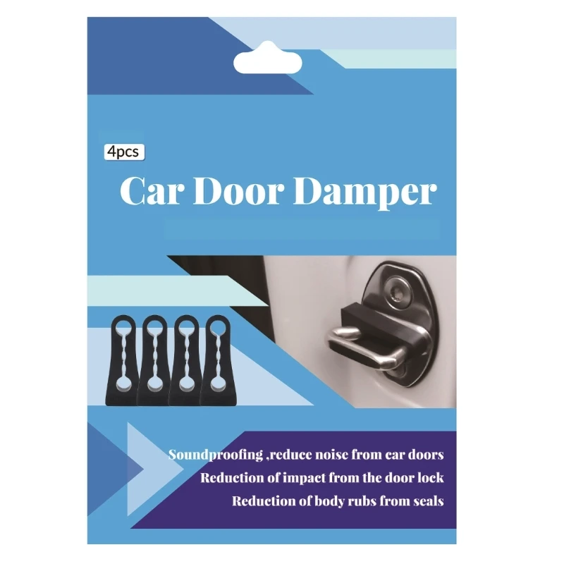 Car Door Lock Damper 4Pcs/Set Car Door Damper Rattling Screaks Soundproof