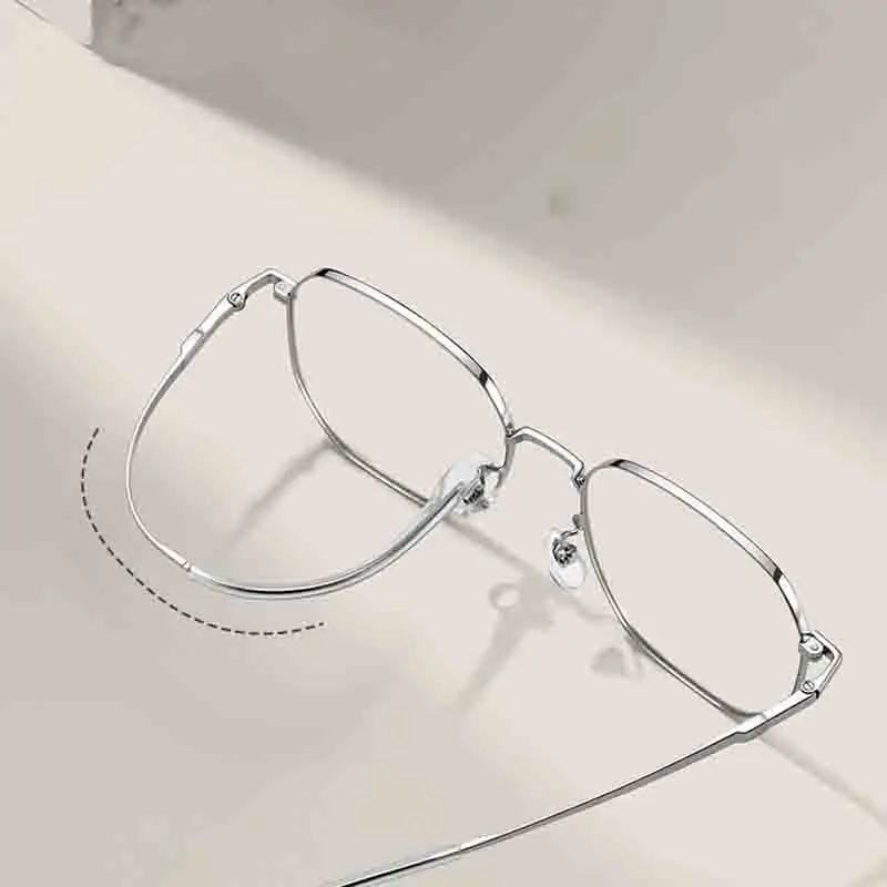Pure Titanium Eyeglass Frame Corrosion-Resistant Women'S Eyeglass Frame Blue Light Blocking Glasses Lightweight For Daily Party