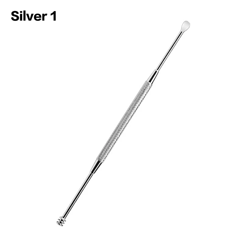 1/3Pcs 11.8cm Double Head Wax Removal Cleaner Earwax Remover 360° Cleaning Pick Stainless Steel Ear Care Tools_voghion.com