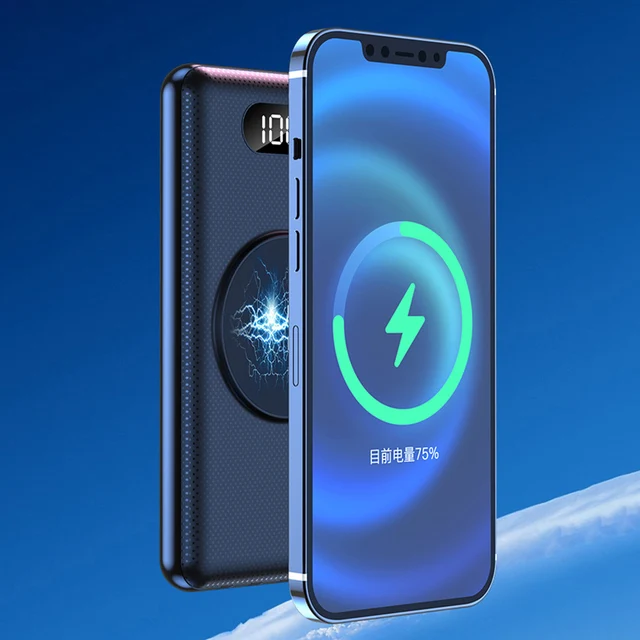 무선 충전 기능, 고속 유선 충전, 다중 출력 포트를 갖춘 대용량 휴대용 전원 은행