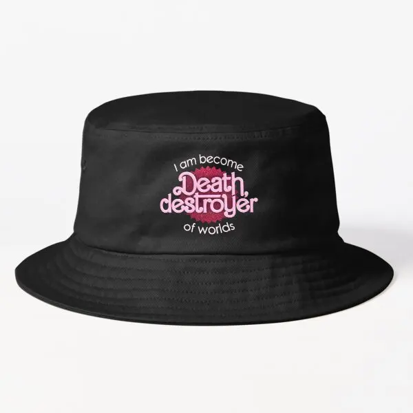 

Barbenheimer I Am Become Death Destroye Bucket Hat Black Solid Color Cheapu Boys Caps Hip Hop Fashion Sport Mens Fishermen